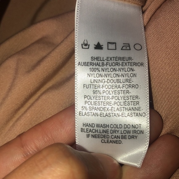 Dress the Population Sidney Floral Appliqué Illusion Sheer Gown White/Nude M - Picture 11 of 13